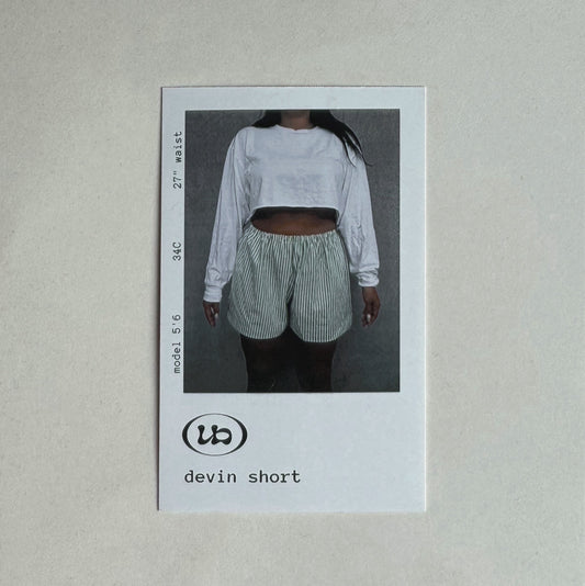 DEVIN Shorts / pop up exclusive