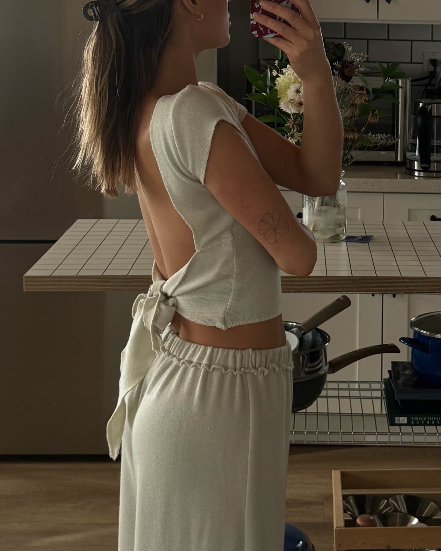 The Wrap Tee / VANILLA