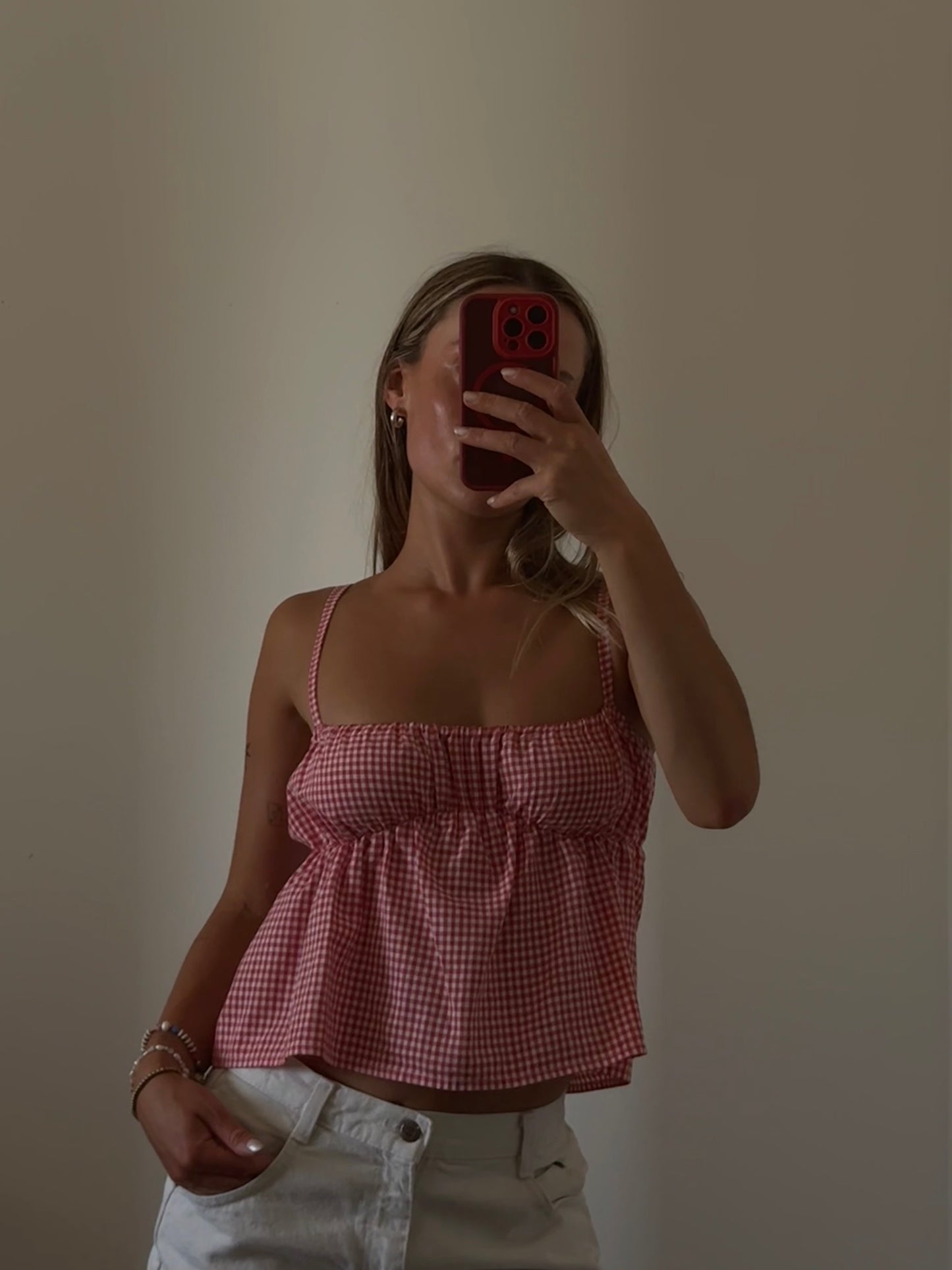 The Dolly Top / Cherry Gingham
