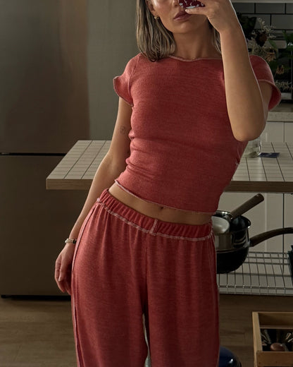 The Wrap Tee / SUGARPLUM