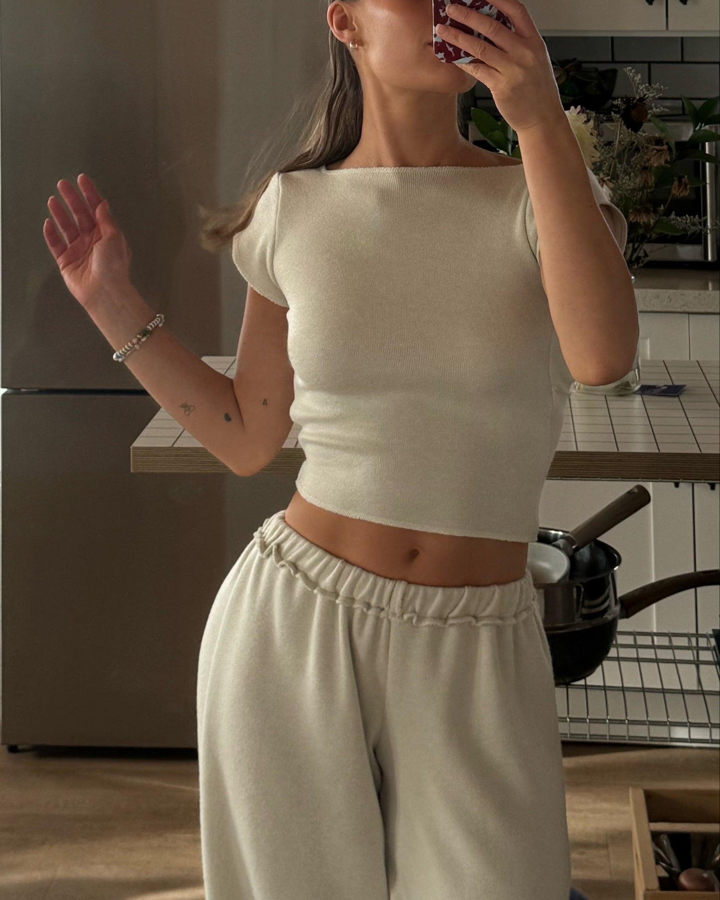 The Wrap Tee / VANILLA