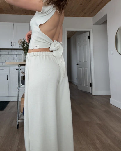 Knit Lounge Pants / VANILLA