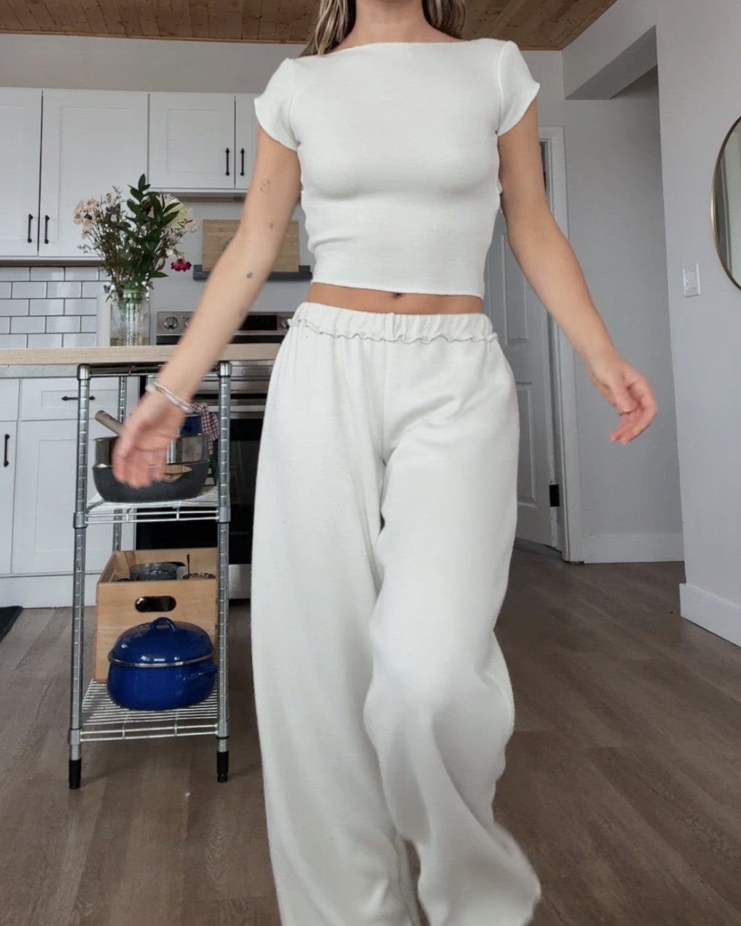 Knit Lounge Pants / VANILLA