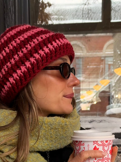 The Toque / CHERRY STRIPE