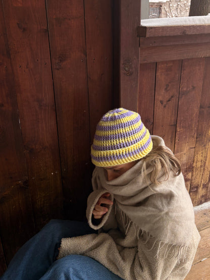 The Toque / LILAC STRIPE