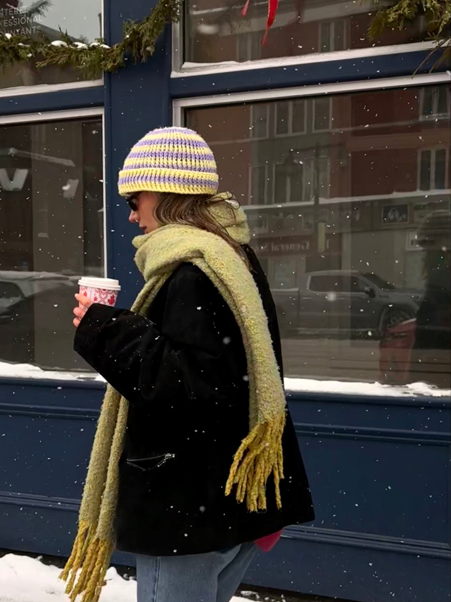 The Toque / LILAC STRIPE