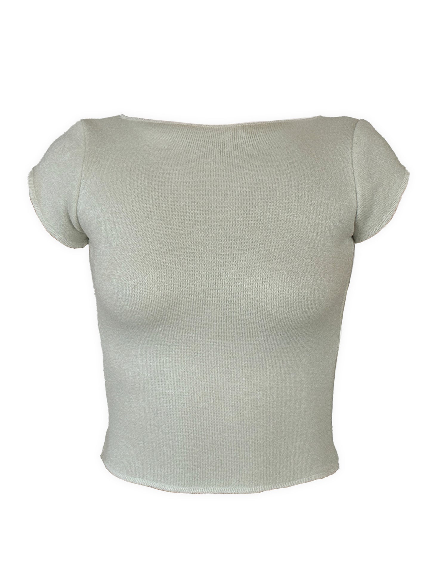 The Wrap Tee / VANILLA